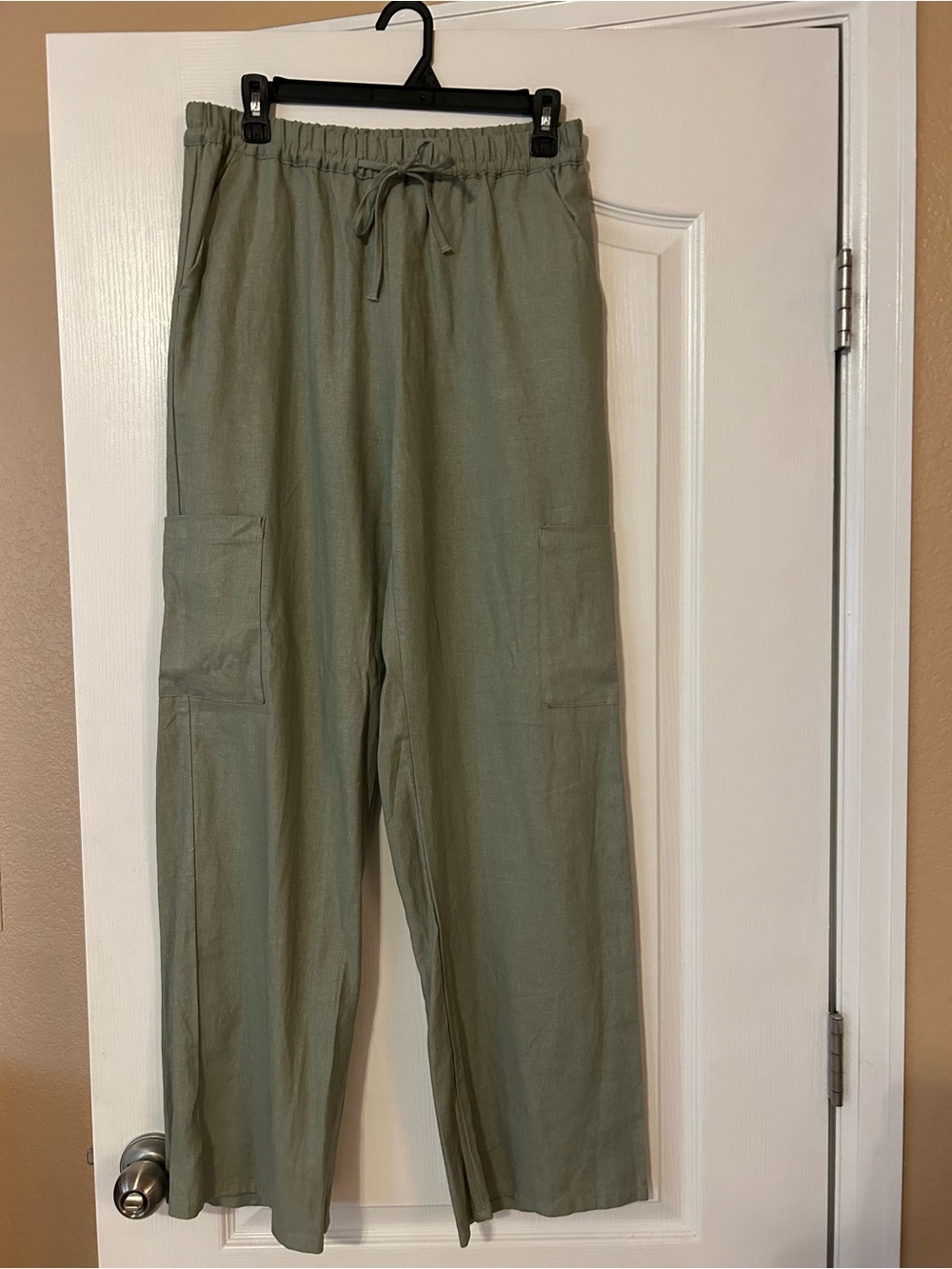 Love Tree Olive Green Drawstring Cargo Pants